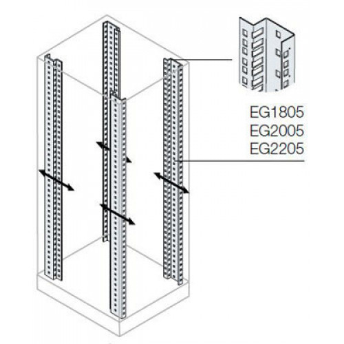 Рама 19Д для серверных шкафов 800х1800мм | EG1805 | ABB