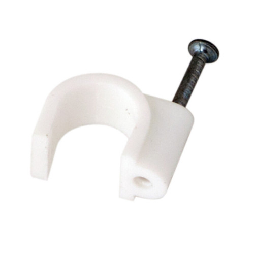 Крепеж кабеля круглый 12 мм, белый (упак. 50 шт) | 07-4012 | REXANT