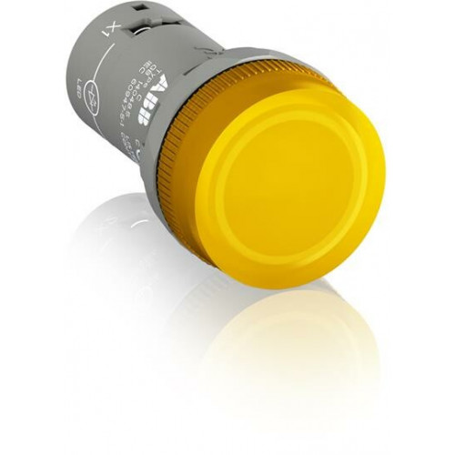 Лампа CL2-623Y желтая со встроенным светодиодом 230В AC с защитой от наводок с напряжением до 60В|1SFA619403R6233| ABB
