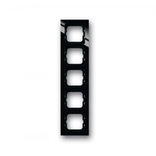 Рамка 5-постовая, для монтажа заподлицо, серия axcent, цвет черный | 1753-0-4130 | 2CKA001753A4130 | ABB