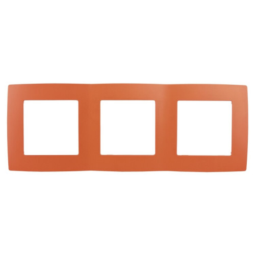 Рамка на 3 поста 12-5003-22 , оранжевый (15/150/3000) |Б0019405 | ЭРА