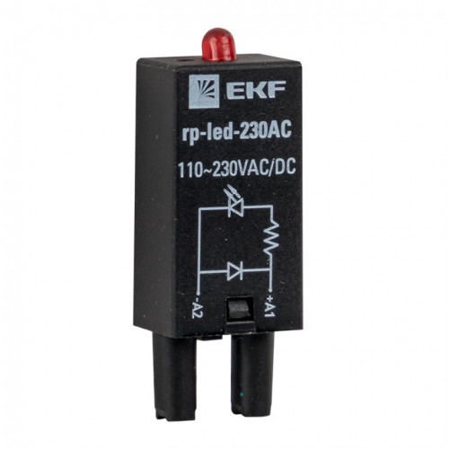 Модуль светодиодный 230 VAC для промежуточных реле RP EKF AVERES | rp-led-230AC | EKF