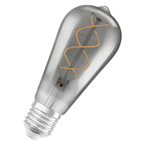 Лампа светодиодная LED Vintage 1906 LED CL Edison FIL SMOKE 15 non-dim 5W/818 E27 | 4058075269941 | Osram