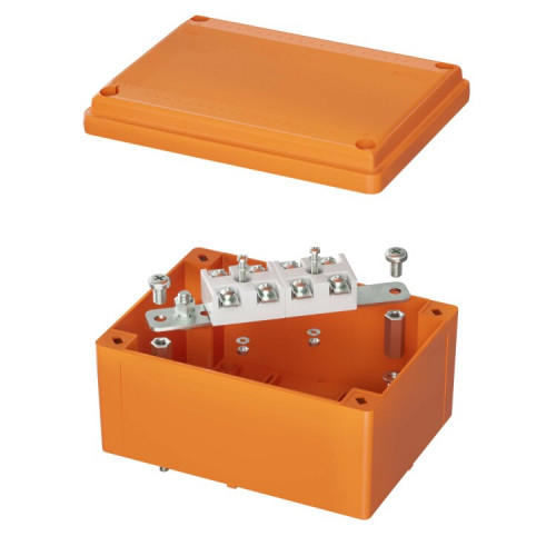 Коробка распределительная пластиковая FS с гладкими стенками и клеммниками IP56,150х110х70мм,4р, 450V,20A,10мм.кв, нерж.контакт | FSK20410 | DKC