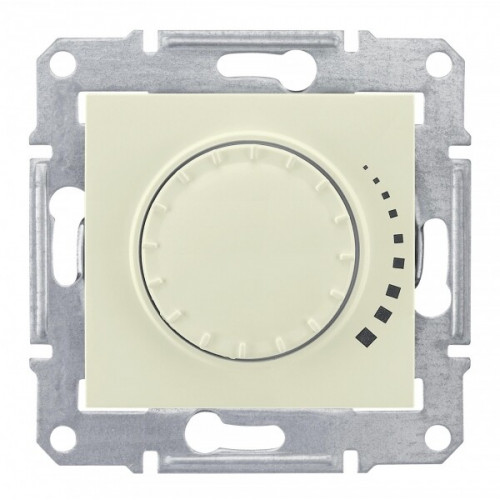 Sedna Бежевый Светорегулятор поворотно-нажимной 60-500Вт, для л/н и г/л с обмот. трансформатором | SDN2200547 | Schneider Electric