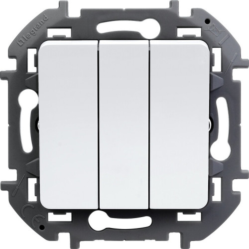 Inspiria белый выключатель 3 кл С/У без рамки | 673640 | Legrand