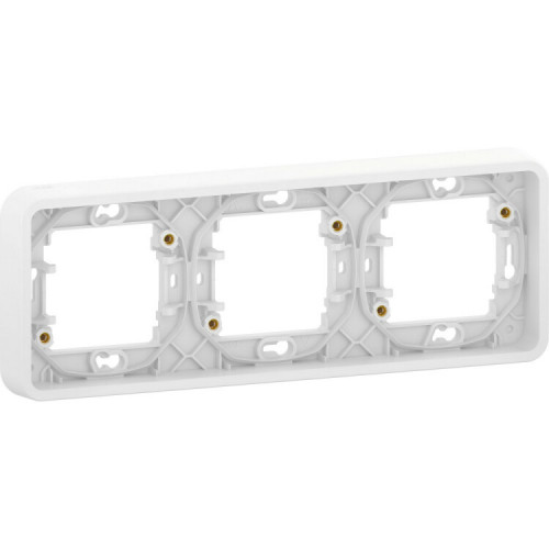 Mureva Styl Белый Рамка для внутр. монт. 3-ая, IP55 | MUR39109 | Schneider Electric