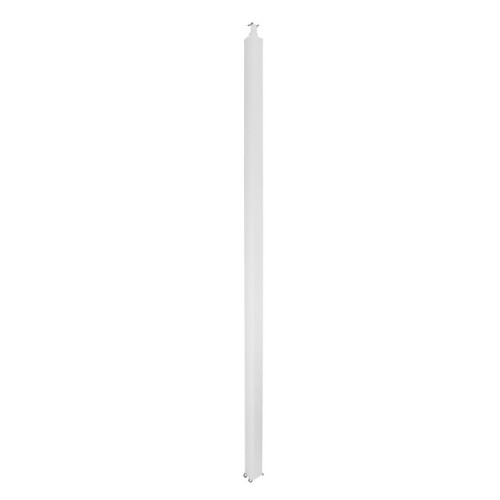 Универсальная колонна алюминиевая с крышкой из алюминия 2 секции, высота 4,02 метра, с возможностью увеличения высоты до 5,3 метра, цвет белый | 65313