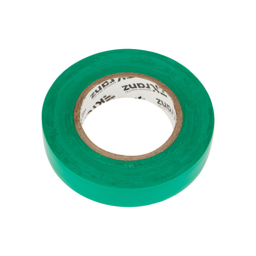 Изолента ПВХ KRANZ 0.13х15 мм, 25 м, зеленая (5 шт./уп.) |KR-09-2103 | Kranz