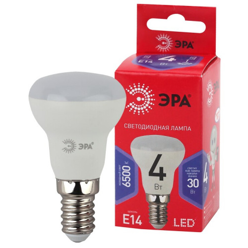 Лампа светодиодная RED LINE LED R39-4W-865-E14 R Е14 / Е14 4Вт рефлектор холодный дневной свет | Б0045334 | ЭРА