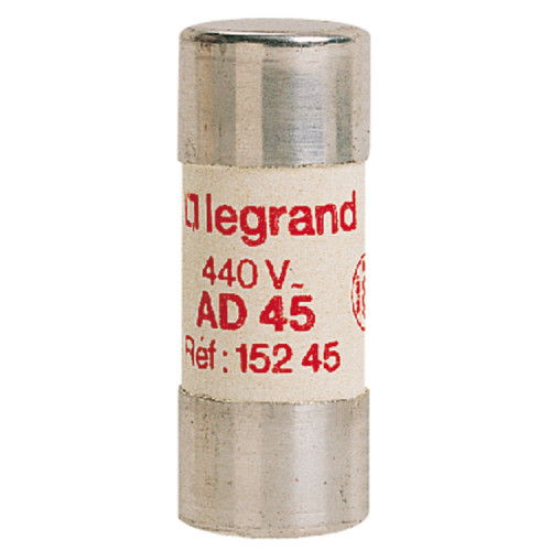 Предохранитель цилиндрический типа - AD 45 - 22x58 мм | 015245 | Legrand