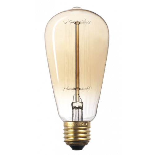 Лампа накаливания ЛОН 60Вт E27 230В RETRO ST64 GOLD | 5010017 | Jazzway