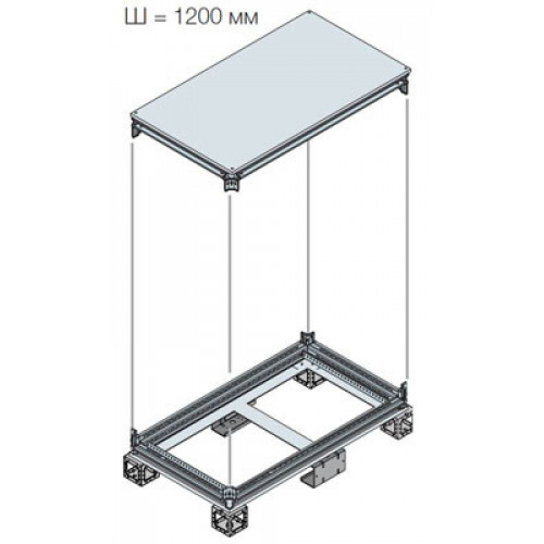 Рама шкафа верхняя/нижняя 1200X400ШхГ | EK1240KN | ABB