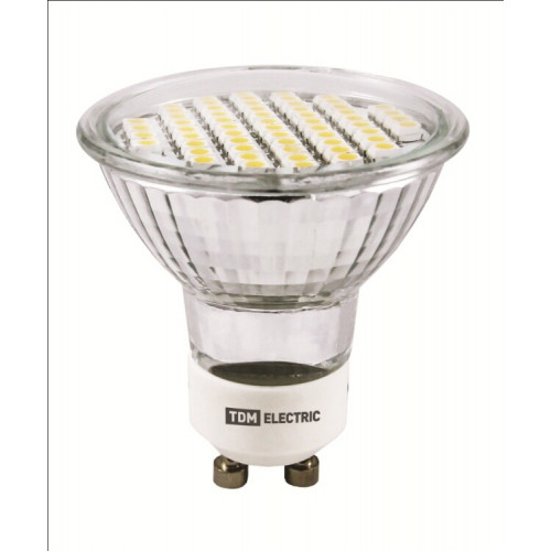 Лампа светодиодная LED 3Вт GU10 220В 3000К PAR16 SMD отражатель (рефлектор) | SQ0340-0026 | TDM
