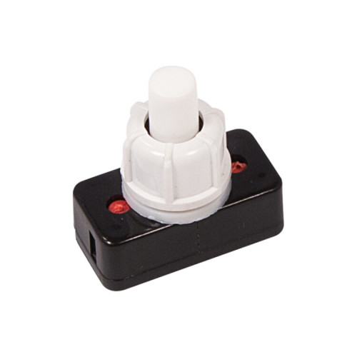 Выключатель-кнопка 250V 1А (2с) ON-OFF белый (для настольной лампы) | 36-3010 | REXANT
