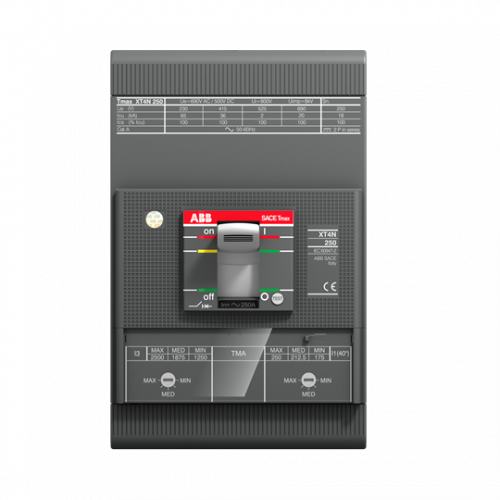 Выключатель автоматический для защиты электродвигателей XT4V 160 MA 10 Im=50...100 3p F F | 1SDA101954R1 | ABB