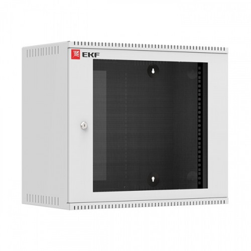Шкаф телекоммуникационный настенный 9U (600х350) дверь стекло, Astra A серия EKF Basic | ITB9G350 | EKF