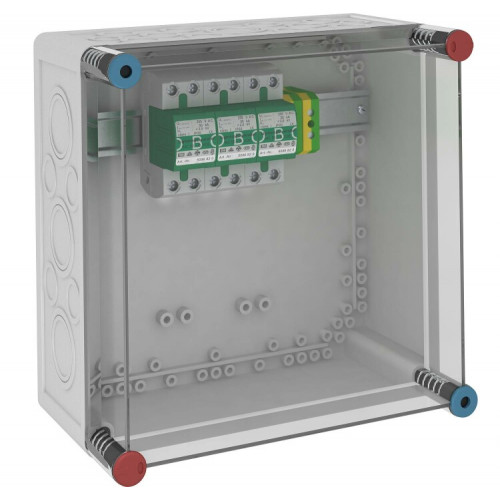 Комплект УЗИП в защитном корпусе 3 полюсной (Класс I), 255 В (VG 3-B TNC) | 5089212 | OBO Bettermann