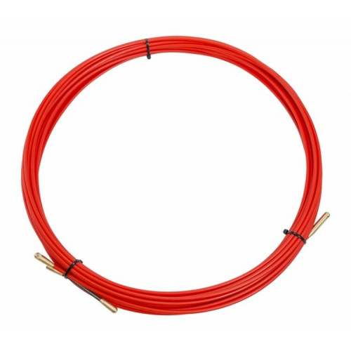 Протяжка кабельная (мини УЗК в бухте), стеклопруток, d=3,5 мм 15 м красная | 47-1015 | REXANT