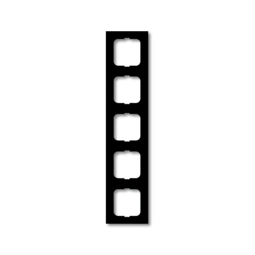 Рамка 5-постовая, серия, серия solo/future, цвет чёрный бархат | 1754-0-4423 | 2CKA001754A4423 | ABB
