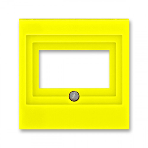 ABB Levit Жёлтый / дымчатый чёрный Накладка для розеток USB / HDMI / VGA Жёлтый | 5014H-A00040 64 | 2CHH290040A4064 | ABB