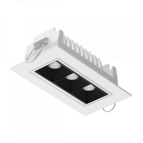 Cветильник светодиодный DL-STELLAR встраиваемый поворотный 120x62x45mm 8W 4000K 34° DALI белый | V1-R0-00408-10D25-2000840 | VARTON