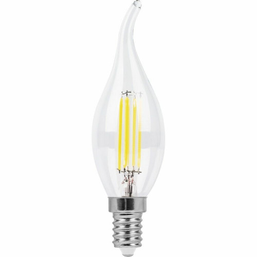 Лампа светодиодная LB-74 (9W) 230V E14 4000K филамент С35Т прозрачная | 25962 | FERON