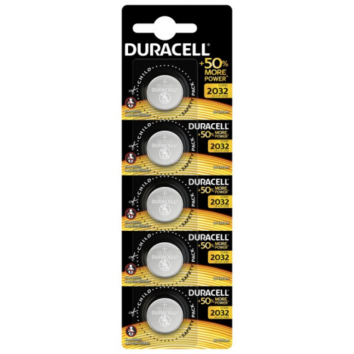 Батарейки Duracell DL/CR2032 5х1 | Б0035495 | Duracell