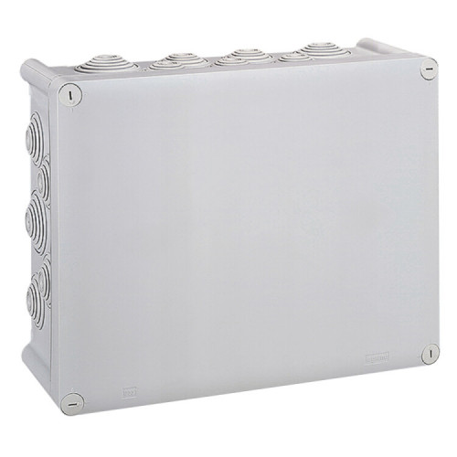 Коробка прямоугольная - 310x240x124 - Программа Plexo- IP 55 - IK 07 - серый - 24 кабельных ввода - 750 °C | 092082 | Legrand