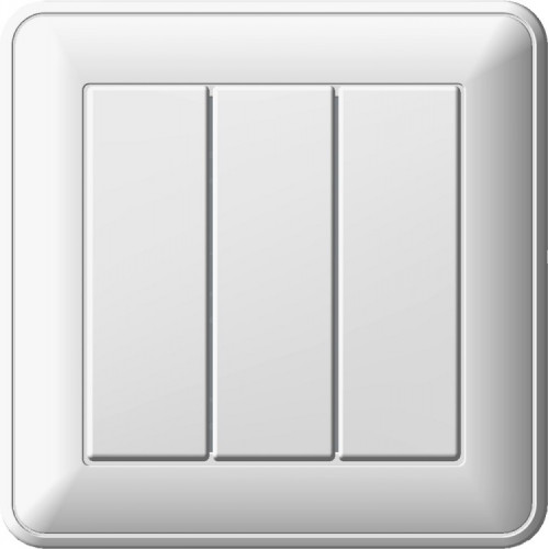 Wessen 59 Белый Выключатель 3-клавишный 16А (сх.05) (в сборе) | VS0516-351-18 | Schneider Electric