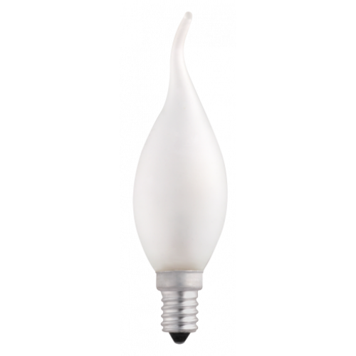 Лампа накаливания ЛОН 60Вт E14 220В CT35 frosted свеча на ветру | 3321482 | Jazzway