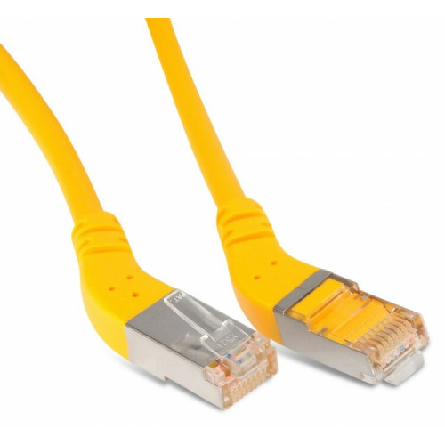 Патч-корд PC-APM-STP-RJ45/L45-RJ45/R45-C6-1M-LSZH-YL F/UTP угл.,экранир.левый 45°-правый 45°,Cat.6,LSZH,1м,желтый | 233102 | Hyperline