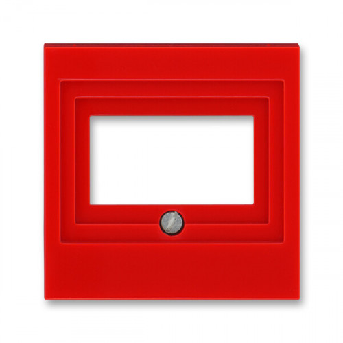ABB Levit Красный / дымчатый чёрный Накладка для розеток USB / HDMI / VGA Красный | 5014H-A00040 65 | 2CHH290040A4065 | ABB