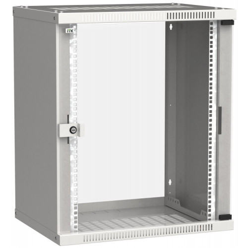 Шкаф LINEA WE 15U 600x450мм дверь стекло серый | LWE3-15U64-GF | ITK