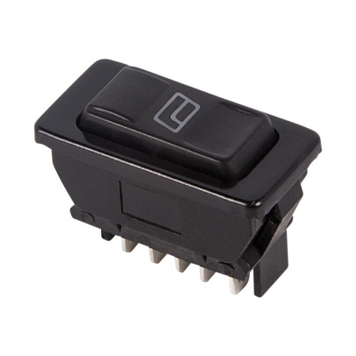 Выключатель (стеклоподъемника) клавишный 12V 20А (5с) (ON)-OFF-(ON) черный с подсветкой | 36-4420 | REXANT