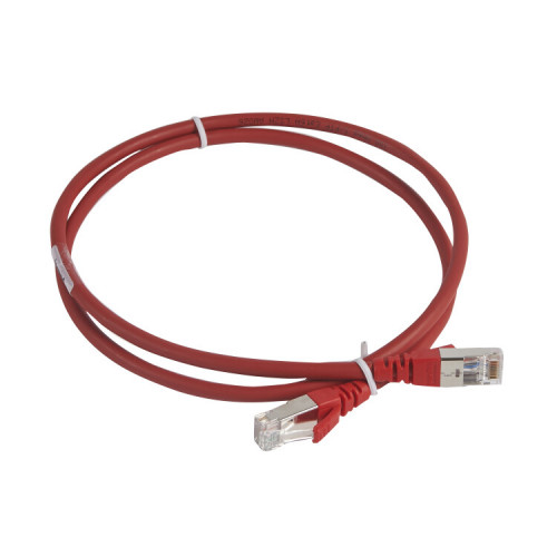 Коммутационный шнур RJ 45 - категория 6а - S/FTP - LSZH -экранированный - 1 м - красный | 051870 | Legrand