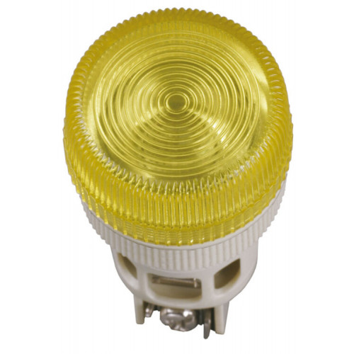 Лампа ENR-22 сигнальная d22мм желтый неон/240В цилиндр | BLS40-ENR-K05 | IEK