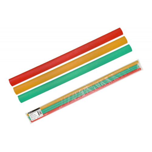 Трубки термоусаживаемые, набор 3 цвета по 3 шт. ТТкНГ(3:1)-19,1/6,4 | SQ0548-1510 | TDM