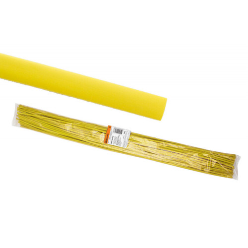 Термоусаживаемая трубка ТУТнг 6/3 желтая по 1м (50 м/упак) | SQ0518-0202 | TDM