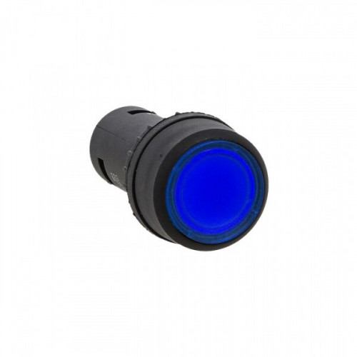 Кнопка SW2C-10D с подсветкой синяя NO 24В EKF PROxima | sw2c-md-b-24 | EKF