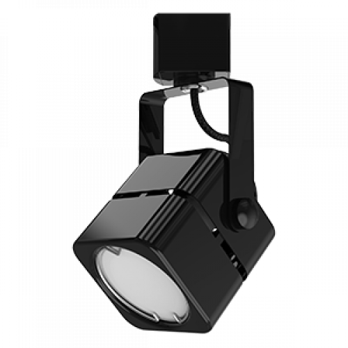 Светильник трековый однофазный под лампу GU10 220V IP20 60*145мм черный куб | TR009 | Gauss