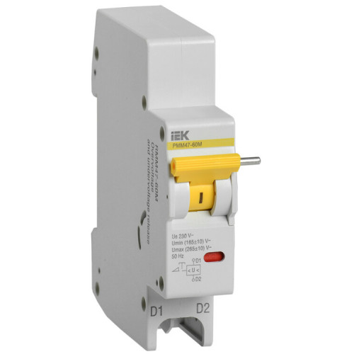 Расцепитель минимально и максимального напряжения РММ47-60М на DIN-рейку для ВА47-60M IEK | MVA31D-RMM | IEK