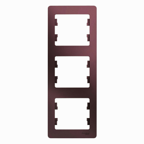 Glossa Баклажановый Рамка 3-ая, вертикальная | GSL001107 | SE