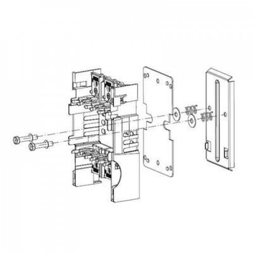 XLP00 пруж. защелка для установки на сдвоенной DIN рейке | 1SEP407897R0001 | ABB