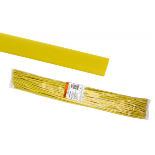 Термоусаживаемая трубка ТУТнг 12/6 желтая по 1м (50 м/упак) | SQ0518-0223 | TDM