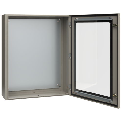 Щит с монтажной панелью ЩМП-4-0 У2 IP54 с прозрачной дверцей (800х650х250мм) | YKM11-04-54-1 | IEK