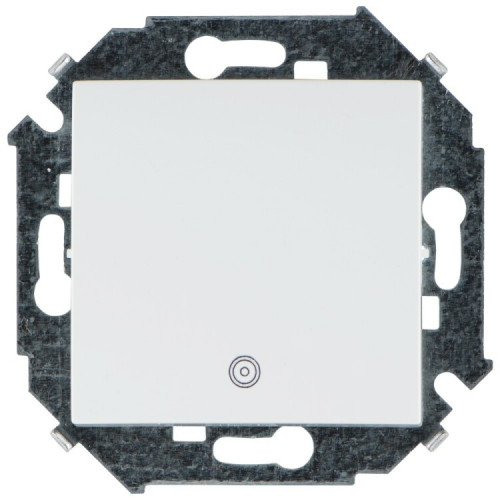 Simon 15 Белый Выключатель 1-кл кнопочный с пиктограммой, 16А 250В, винт. зажим | 1591150-030 | Simon