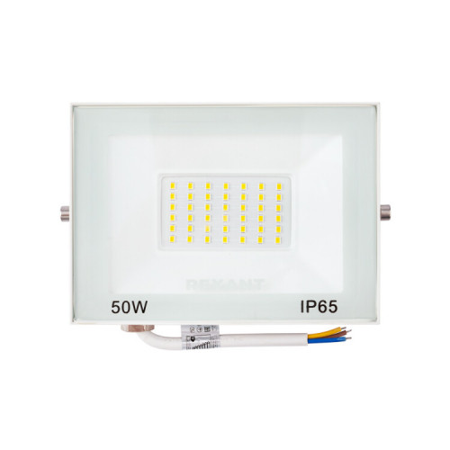 Прожектор СДО 50 Вт 4000 Лм 2700 K белый корпус | 605-035 | Rexant