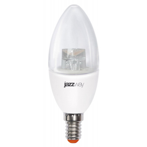 Лампа светодиодная LED 7Вт E14 220В 4000К PLED- SP CLEAR C37 свеча | 2853127 | Jazzway