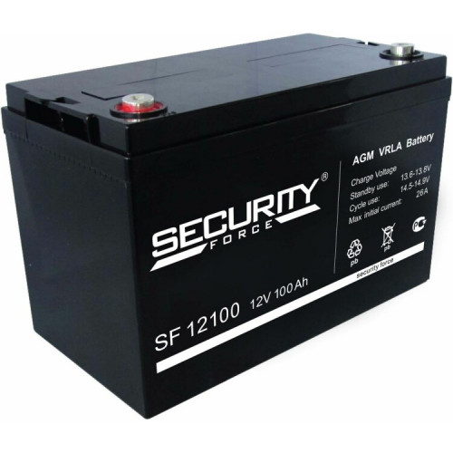 Аккумуляторная батарея ОПС серии SF 12100 12В/100Ач | SF 12100 | Security Force